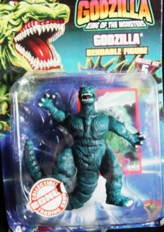 Trendmasters Godzilla King of Monsters Godzilla Bendable Figure w/ Bonus Trading Card