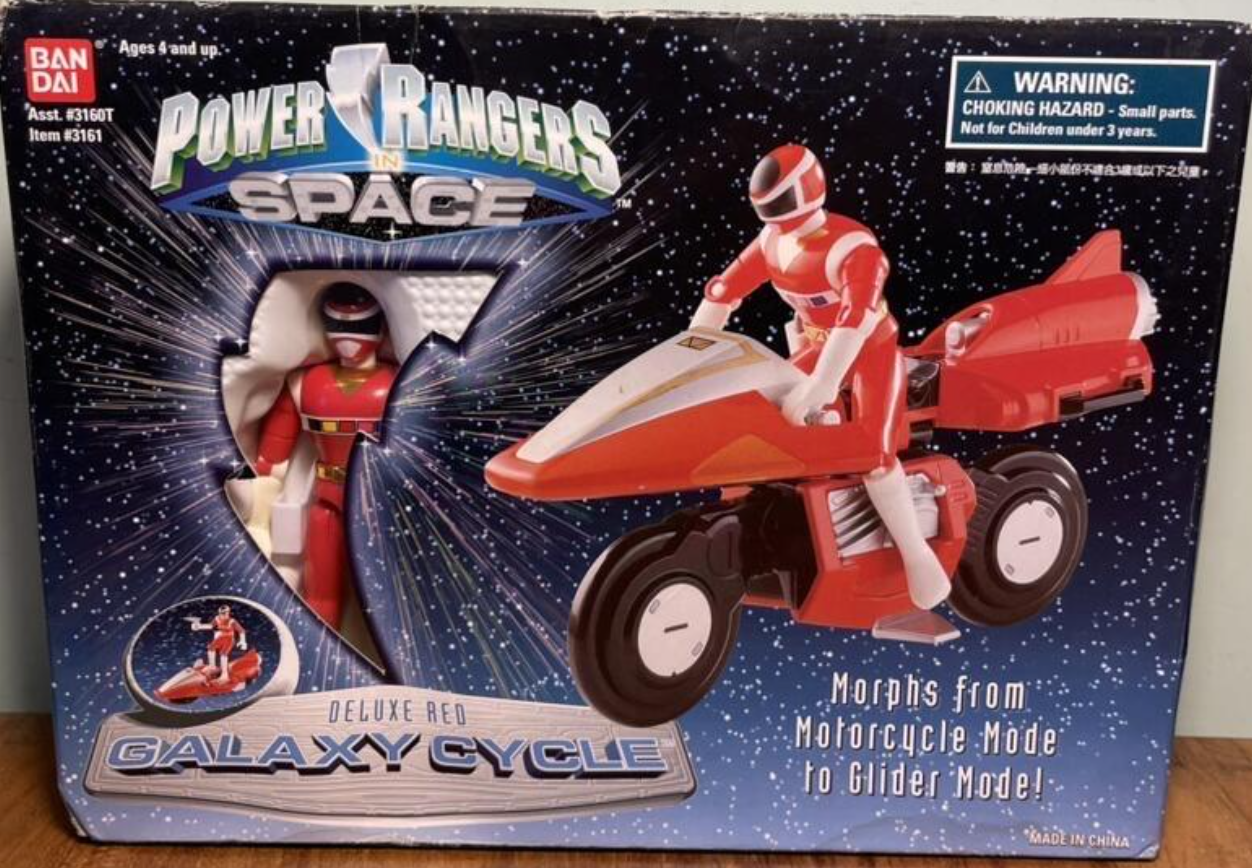 Bandai Power Rangers In Space Megaranger Mega Red Deluxe Galaxy Cycle Action Figure