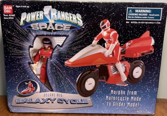 Bandai Power Rangers In Space Megaranger Mega Red Deluxe Galaxy Cycle Action Figure