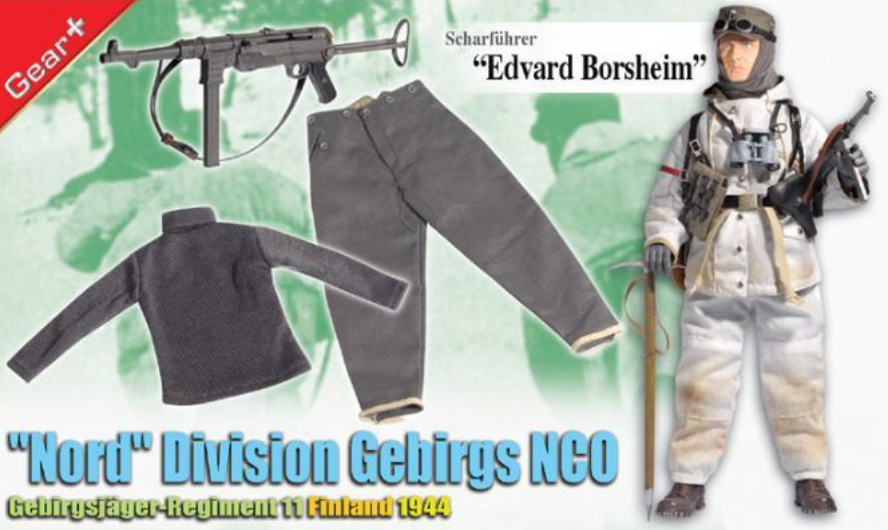 Dragon 1/6 12" 70745 Cyber Hobby WWII Finland 1944 Nord Division Gebirgs NGO Scharfuhrer Edvard Borsheim Action Figure