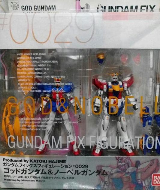 Bandai Gundam Fix Figuration GFF #0029 GF-13NJII God & GF13-050 NSW Nobell Action Figure