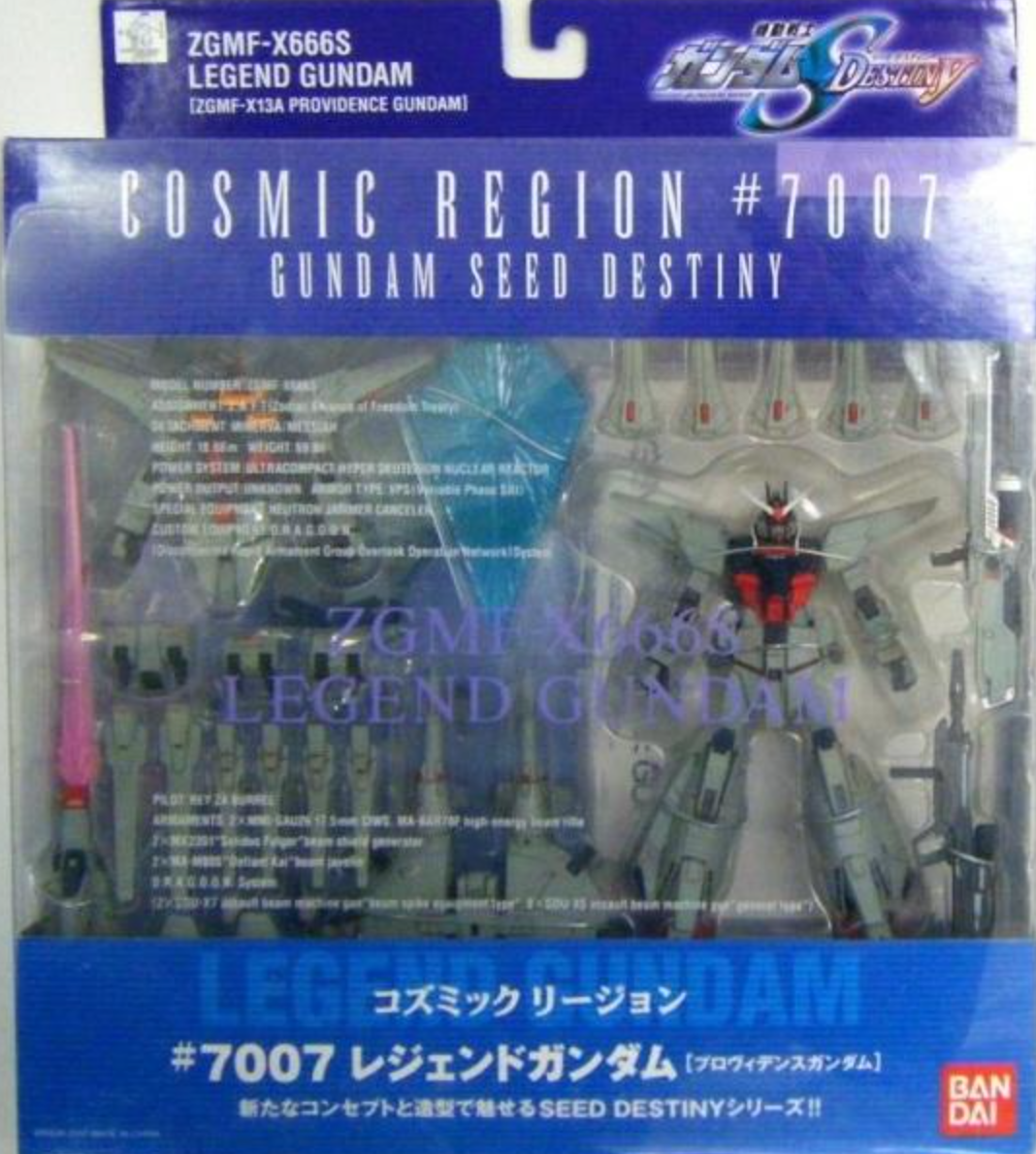 Bandai Gundam Fix Figuration GFF #7007 ZGMF-X666S Legend Gundam Action Figure