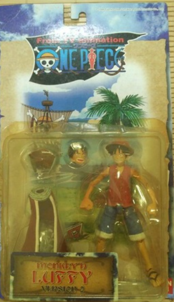 Bandai 2003 One Piece From TV Animation Luffy Version 2 Action Figure