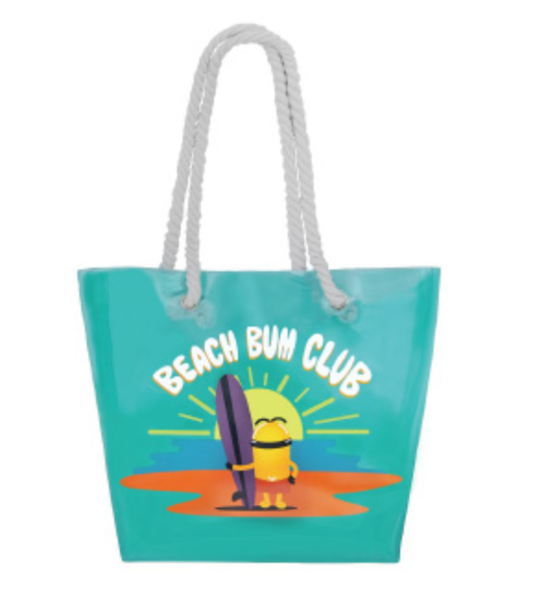 Minions Taiwan Family Mart Limited Beach Bum Club Plastic Tote Bag