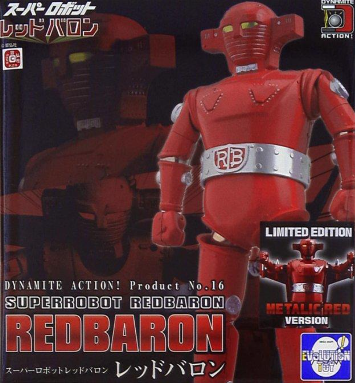 Evolution Toy Dynamite Action No 16 Super Robot Redbaron Metalic Red L ...