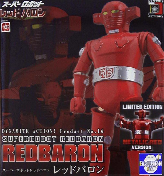 Evolution Toy Dynamite Action No 16 Super Robot Redbaron Metalic Red Limited Edition Figure