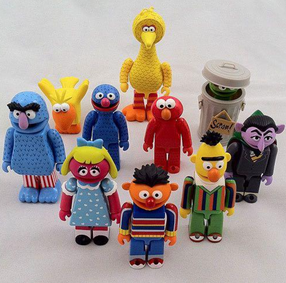 Medicom Toy Kubrick 100% Sesame Street Series 1+2 12 Action Figure Set