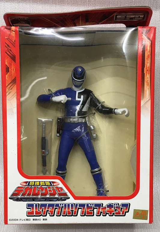 Banpresto Power Rangers Dekaranger SPD Space Patrol Delta Soft Vinyl Collection Series 1 Blue Fighter 4" Trading Figure