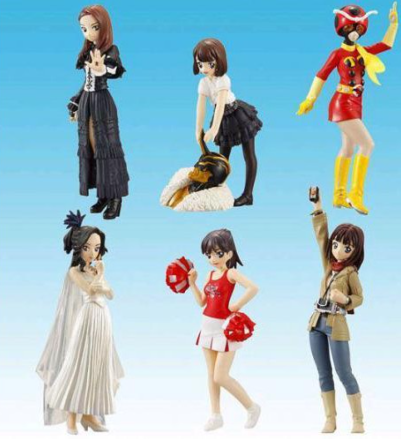 Bandai Tokusatsu Girls In Uniform Masked Rider Vol Edition 02 6+1 Secret 7 Figure Set