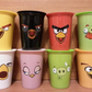 Angry Birds Taiwan 7-11 Limited 8 300ml Ceramics Cup w/ Cup Lid Set