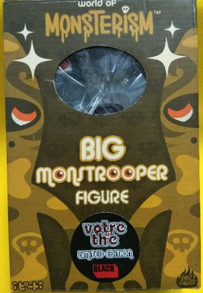 Playbeast Pete Fowler 2002 World of Monsterism Big Monstrooper Votre The Limited Edition Black ver 8" Vinyl Figure