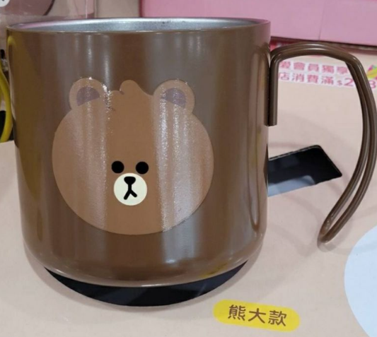 Line Friends Taiwan Watsons Limited Mini Brown & Friends 350ml 304 Stainless Steel Mug Cup Type A