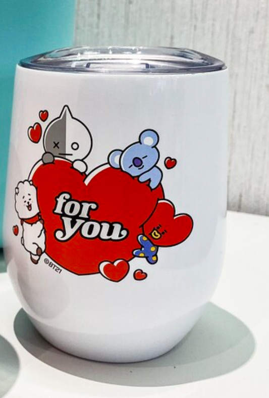 BTS BT21 Taiwan Cosmed Limited 304 Stainless Steel Mug Cup Type B