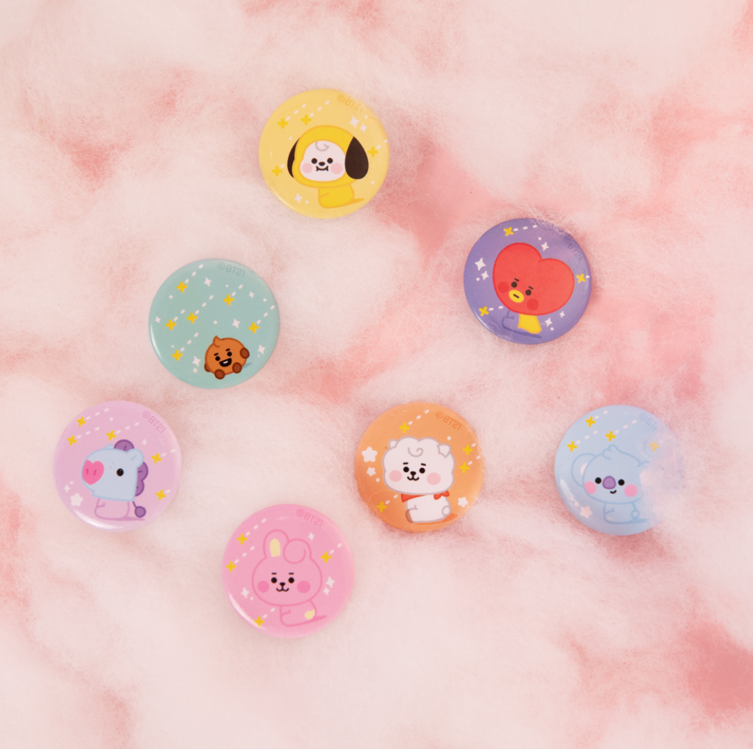 BTS BT21 Taiwan Cosmed Limited 7 Mini Magnet Set