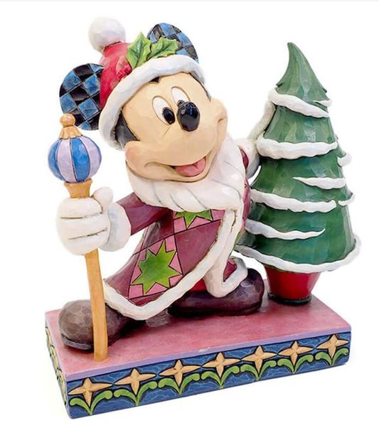 Enesco Jim Shore Disney Traditions Mickey Mouse Saint Nicolas Collection Figure