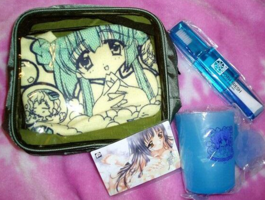 Kao No Nai Tsuki Moon Surface Carnelian Moonlight Lady Japan Travel Wash Bag Set
