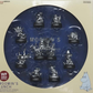 Kaiyodo The Story of Moomin Valley Lunch Part 1 Wonder Festival WF 2004 10 Golden 10 Silver Bottle Cap Trading Figure Set