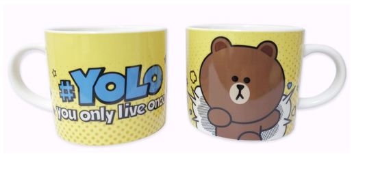 Line Friends Character Taiwan Colgate Limited 420ml Mug Cup Brown ver
