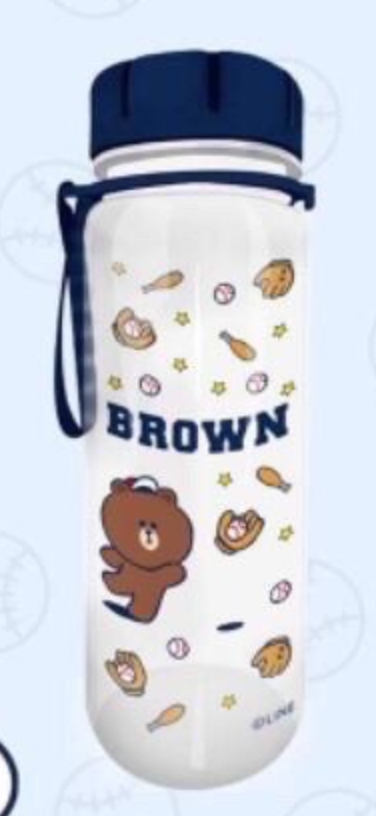Line Friends Character Taiwan Colgate Limited 550ml Water Bottle Brown ver