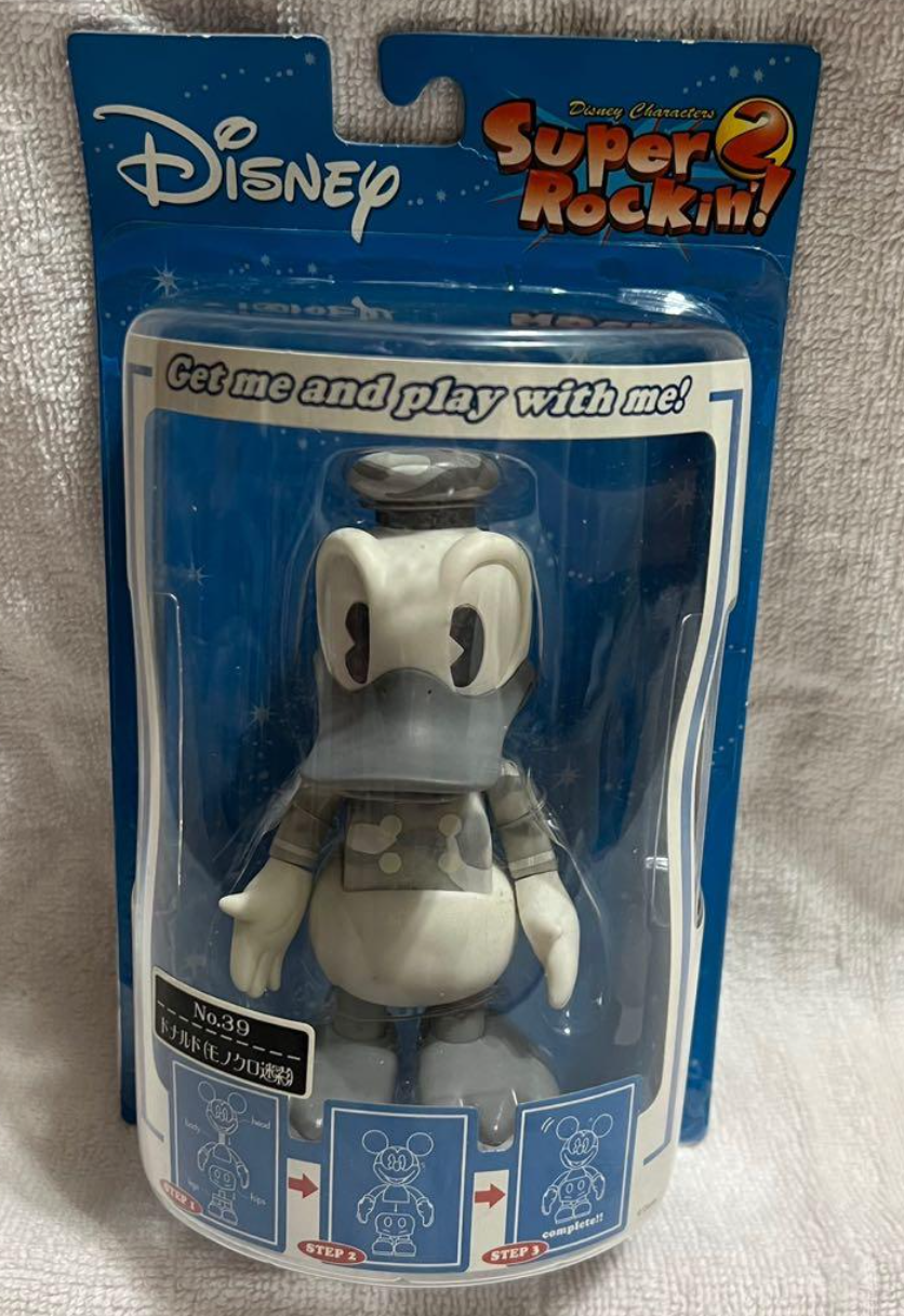 Sega Disney Characters Super Rockin 2 No 39 Donald Duck Monochrome ver Bobble Head Figure