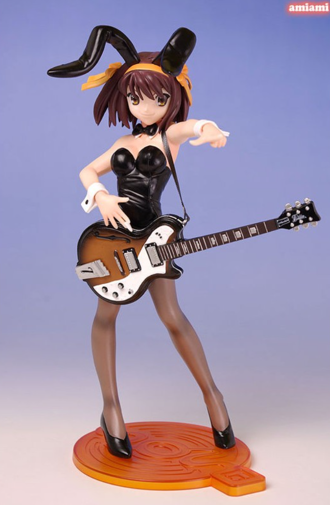 Toranoana Fine Scenery 1/8 The Melancholy of Haruhi Suzumiya Black Bunny Girl Pvc Figure