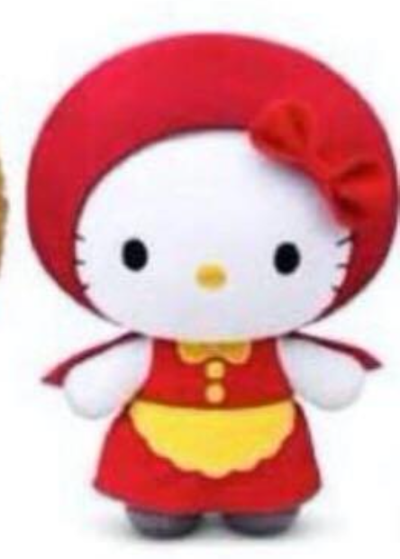 Mcdonalds 2014 Sanrio Hello Kitty Fairy Tales Little Red Riding Hood 6" Plush Doll Figure