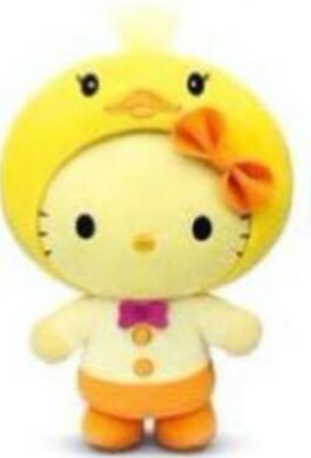 Mcdonalds 2014 Sanrio Hello Kitty Fairy Tales The Ugly Duckling 6" Plush Doll Figure