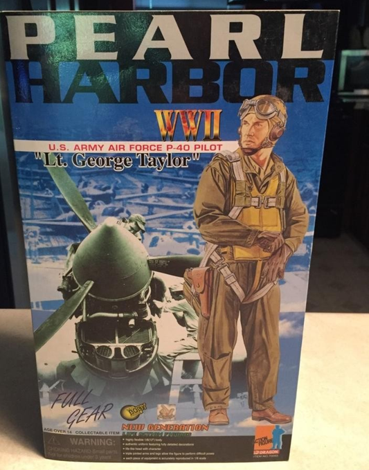 Dragon 1/6 12" WWII Pearl Harbor U.S. Army Air Force P-40 Pilot Lt. George Taylor Action Figure