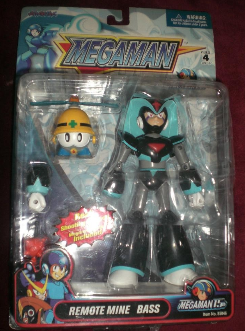 Jazwares 2004 Capcom Mega Man Rockman Remote Mine Bass Trading Figure