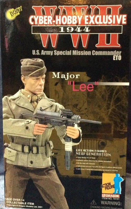 Dragon 12" 1/6 Cyber Hobby Exclusive WWII 1944 U.S. Army Special Mission Commander Major Lee Action Figure