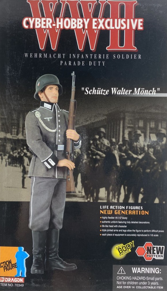 Dragon 1/6 12" Cyber Hobby Exclusive WWII Wehrmacht Infanterie Soldier Parade Duty Schutze Walter Monch Action Figure