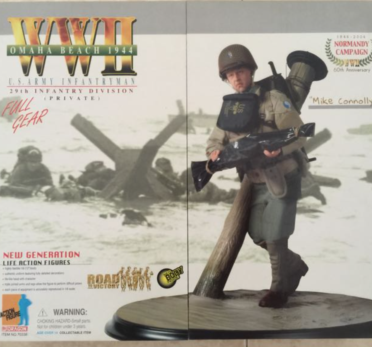 Dragon 1/6 12" WWII Omaha Beach 1944 U.S. Army Infantryman Mike Connolly Action Figure