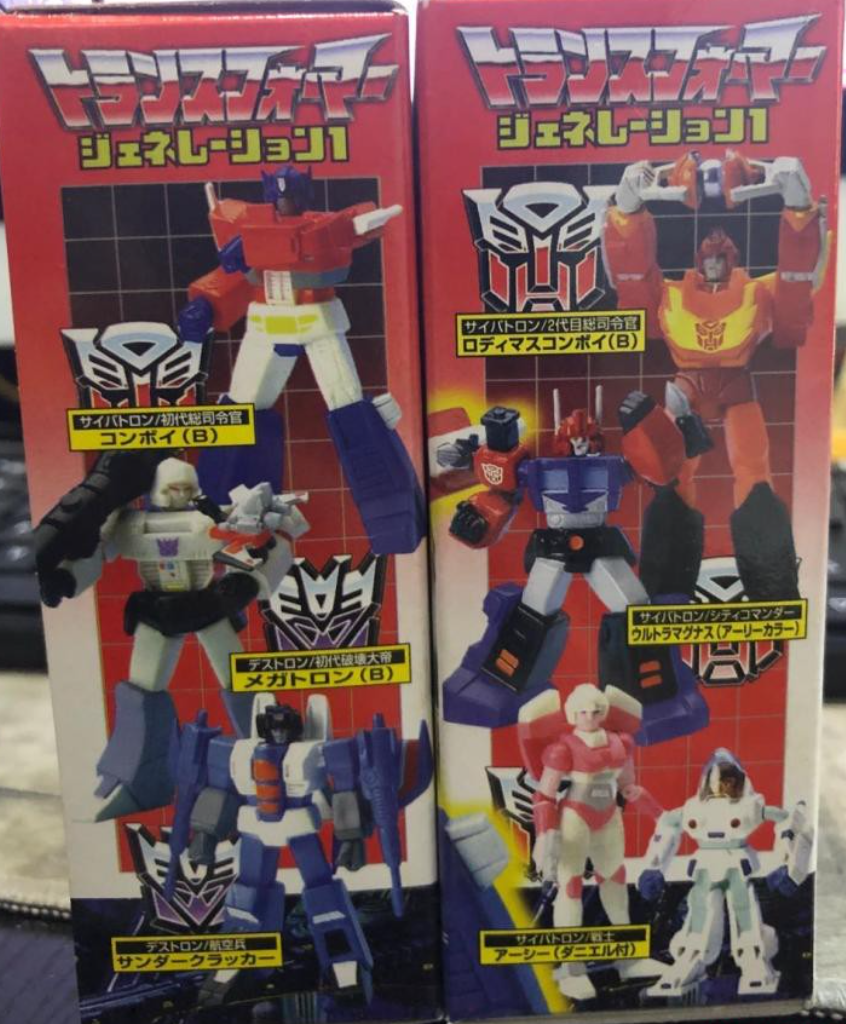 Takara Transformers Act-1 6 Color + 6 Crystal 12 Mini Trading Figure Set