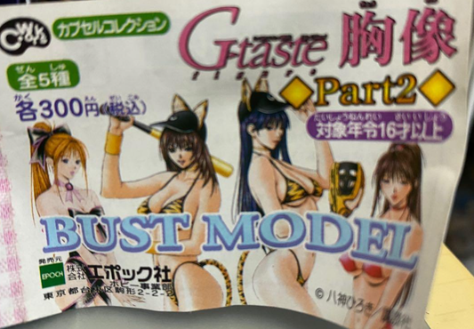 Epoch Gashapon G-taste Bust Model Part 2 5 Collection Figure Set