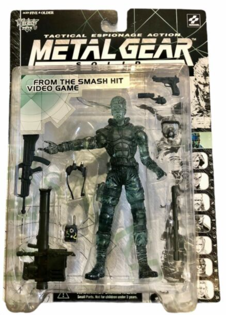 McFarlane Toys 1999 Konami Metal Gear Solid Tactical Espionage Snake Eater Crystal Clear ver Action Figure