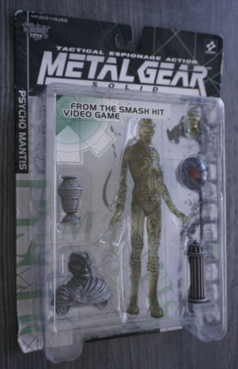 McFarlane Toys 1999 Konami Metal Gear Solid Tactical Espionage Psycho Mantis Crystal Clear ver Action Figure