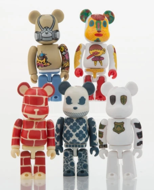 Medicom Toy 2006 Be@rbrick 100%World Wide Tour 5 Collection Figure Set