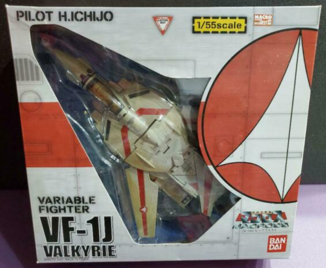 Bandai 1/55 Robotech Macross VF-1J Variable Fighter Valkyrie Pilot H.Ichijo Action Figure