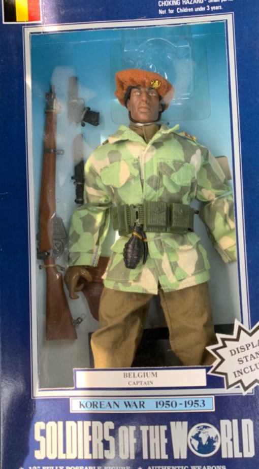 1/6 12" Soldiers of the World Korean War 1950-1953 Belgium Captain Action Figure