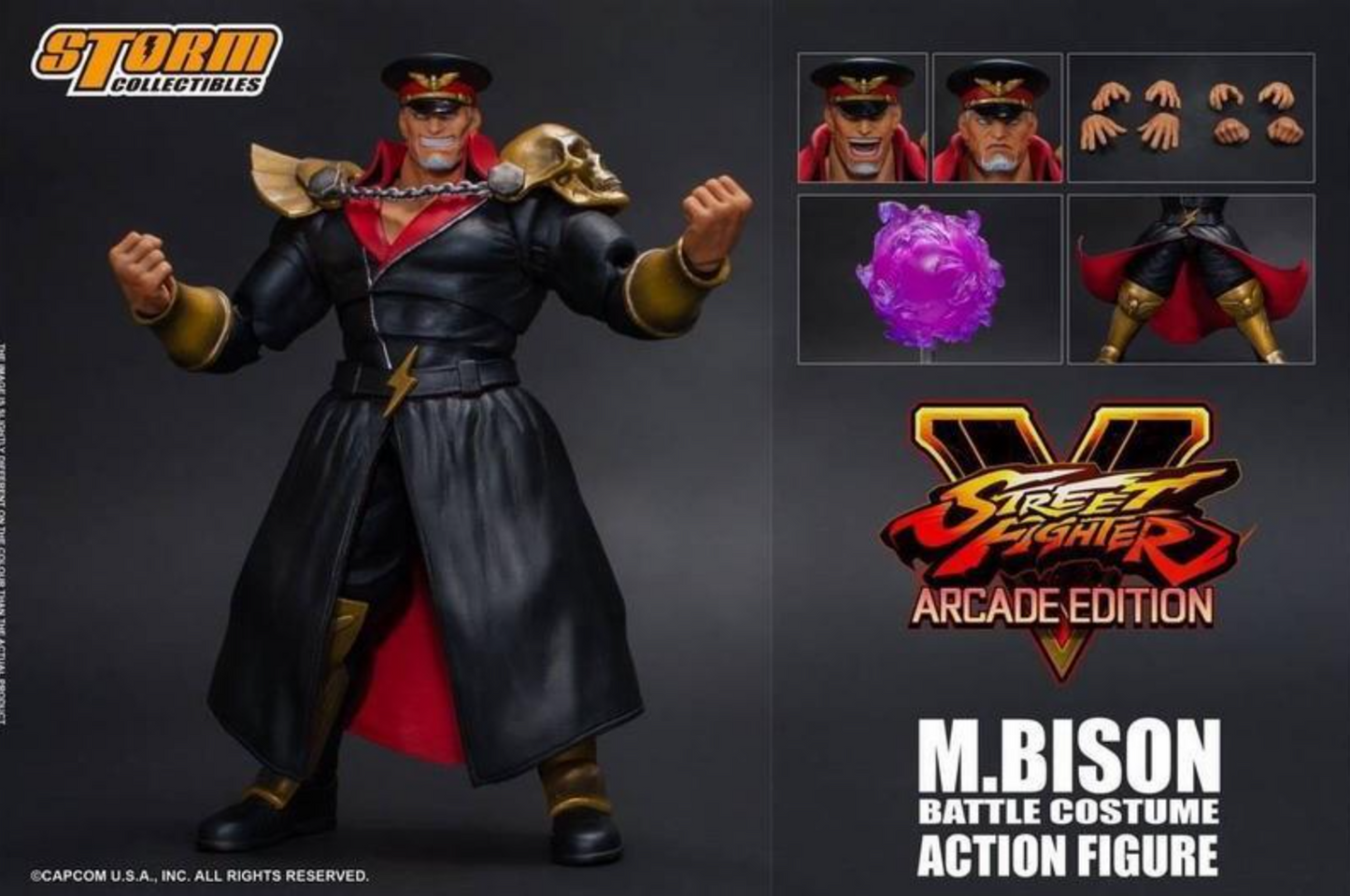 Storm Toys 1/12 Collectibles Street Fighter V Arcade Edition M.Bison Battle Custume Action Figure