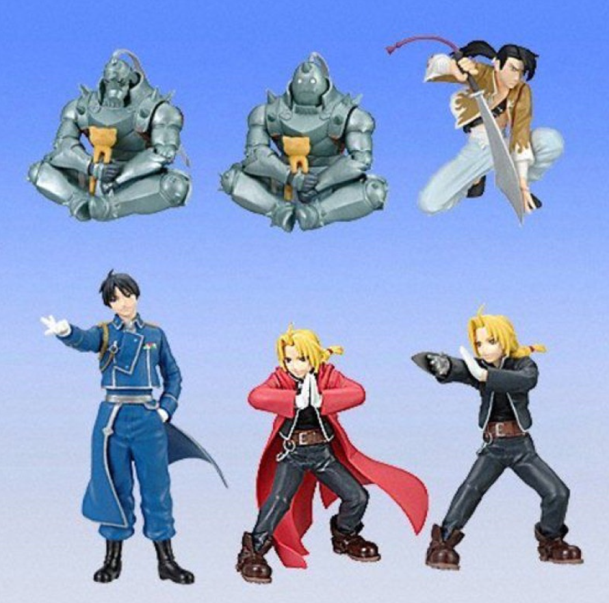 Bandai HGIF Fullmetal Alchemist Gashapon 6 Trading Figure Set