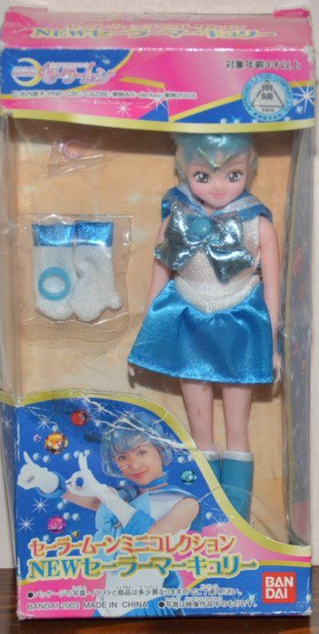 Bandai Pretty Soldier Sailor Moon Real ver Sailor Mercury Licca Doll Action Figure