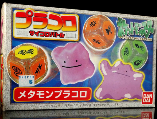 Bandai 1997 Pokemon Pocket Monsters Pracoro Dice Game Ditto Trading Figure