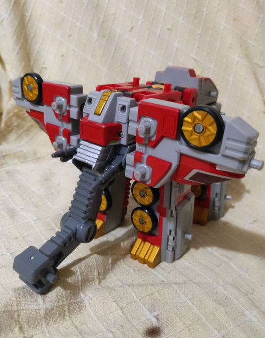 Bandai MRR Machine Robo Mugenbine Mugen Gattai Rescue Robot DX Zord Mammoth Elephant Action Used