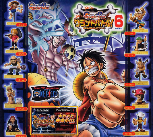 Bandai 2004 One Piece From TV Animation Gashapon Grand Battle Part 6 10 Collection Figure Set