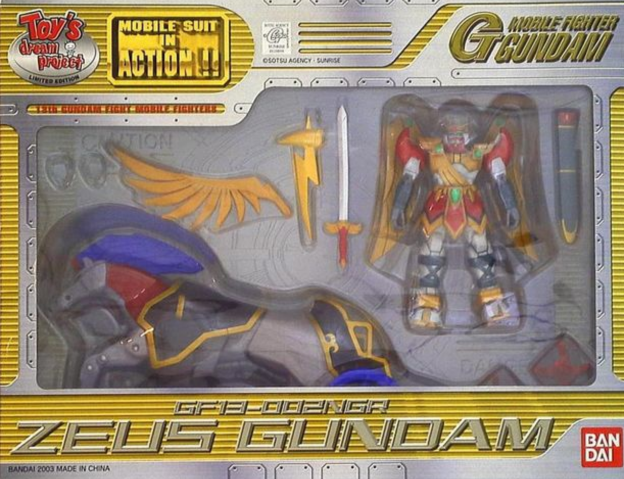 Bandai Toy's Dream Project Mobile Suit in Action MSIA Mobile Fighter G Gundam Zeus Gundam Figure