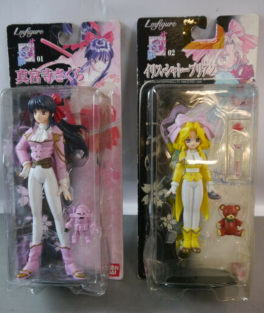 Sega LmFigure Sakura Wars Taisen 01 Sakura Shinguuji 02 Iris Chateaubriand 2 Trading Figure Set