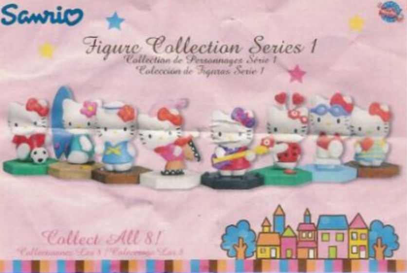 Tomy Sanrio Hello Kitty Gashapon Figure Collection Series 1 8 Figure Set