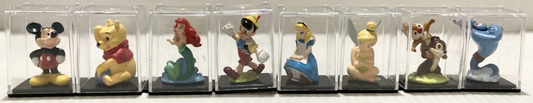 Yujin Disney Characters Capsule World Gashapon 8 Mini Collection Figure Set