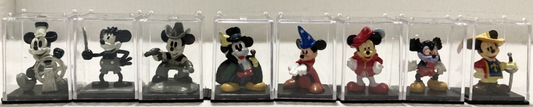 Yujin Disney Characters Capsule World Gashapon Celebrate Mickey 8 Mini Collection Figure Set